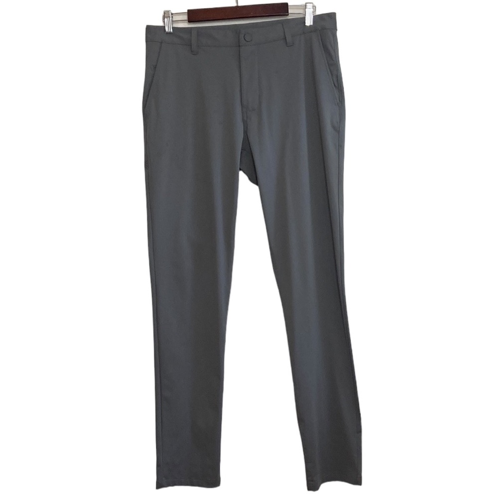 Rhone Men's Stretch Slim Chinos – Gray, Size 33 x 32